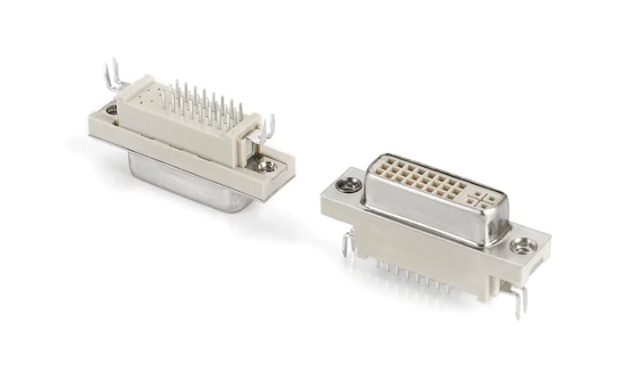 DVI 24 + 0 180° Ivory Riveted H10.5