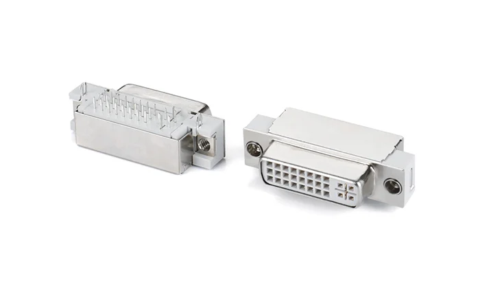DVI 24 + 5 White ShortPost Riveted Shielded H2.26