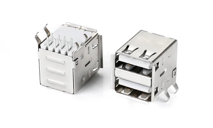 USB2.0 Dual stack PBT White