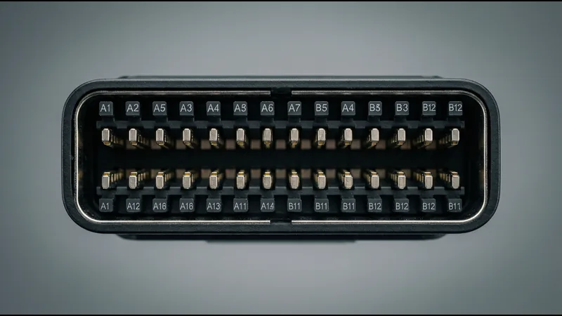 USB Type-C connector 24-pin layout top-down view