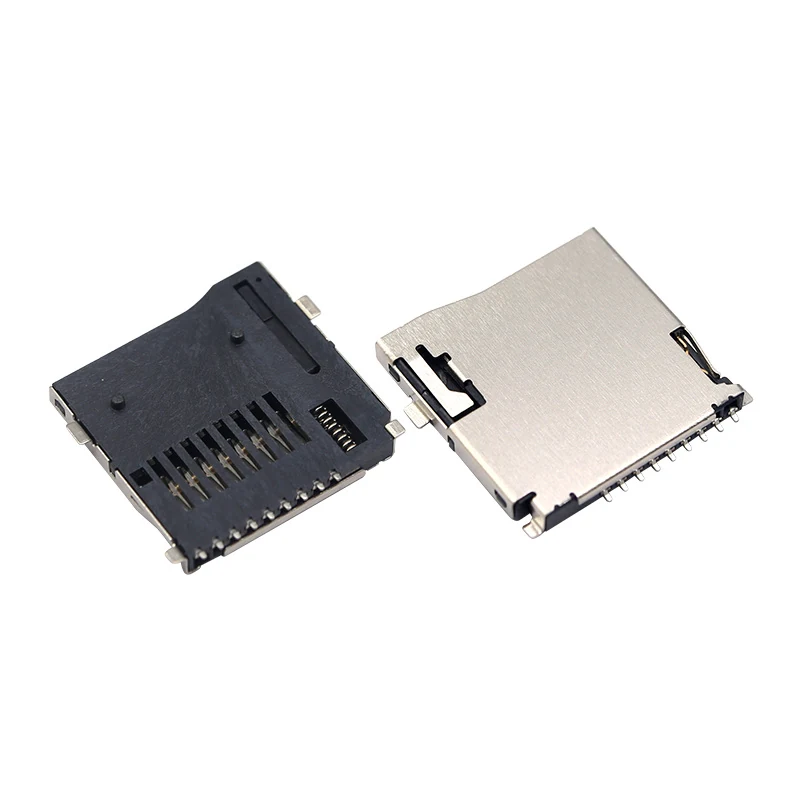 memory card push socket connectors top-moun lock – GSC-MSD-0009