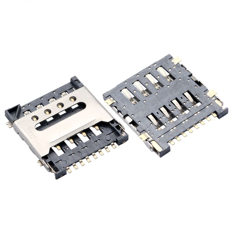 6PIN MICRO SIM CARD HINGED COVER CONNECTOR SMD – GSC-MSM-0006