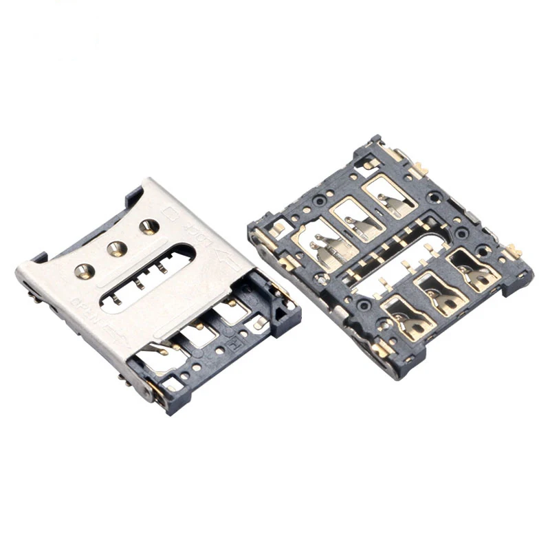 7pin NANO SIM CARD SLOT HINGED COVER CONNECTOR SMT – GSC-NSM-0008