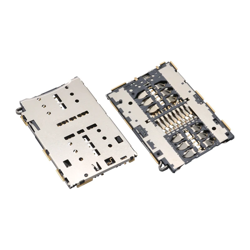 SIM CARD SLOT TWO NANO AND TF OUT OF THREE CONNECTOR SMT – GSC-NSM-0016