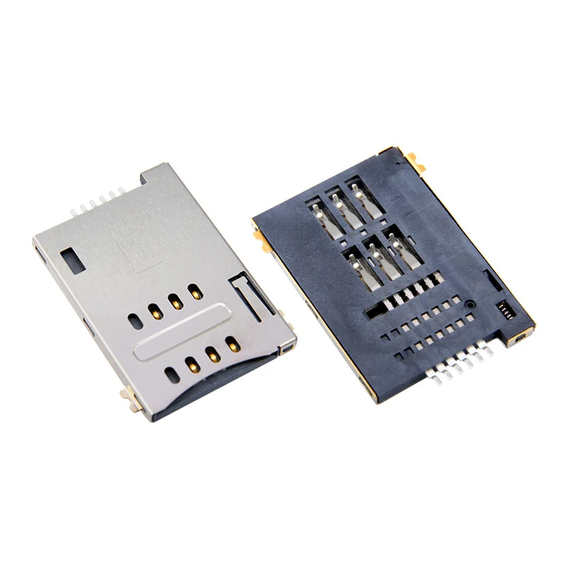 push sim card socket connector electonic – GSC-SIM-0006