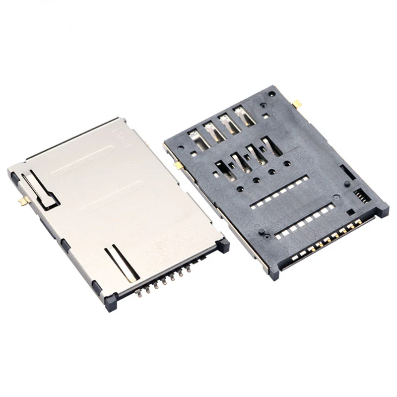 2.0H 6pin Push-Push SIM Card Connector – GSC-SIM-0009