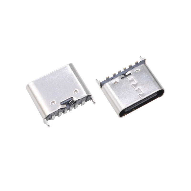 USB TYPE-C 6PIN VERTICAL TYPE FEMALE CONNECTOR SMT – GSC-TYP-0006