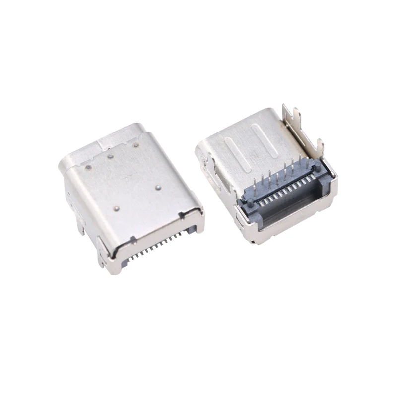 24pin USB TYPE-C FEMALE CONNECTOR CUSHION HEIGHT SMT – GSC-TYP-0012
