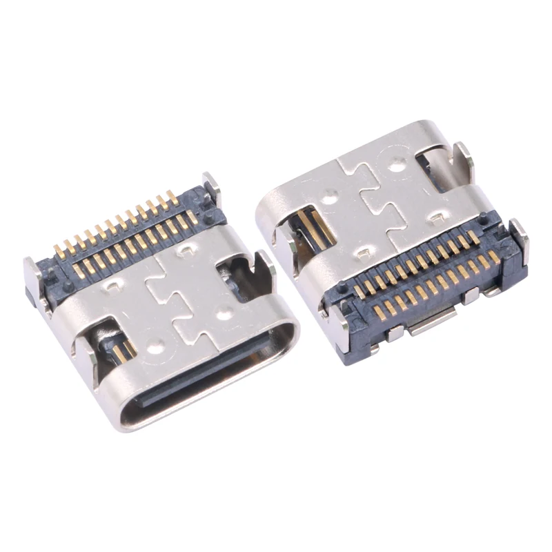 DOUBLE ROW 24Pin USB TYPE-C FEMALE CONNECTOR With locating peg smt – GSC-TYP-0025