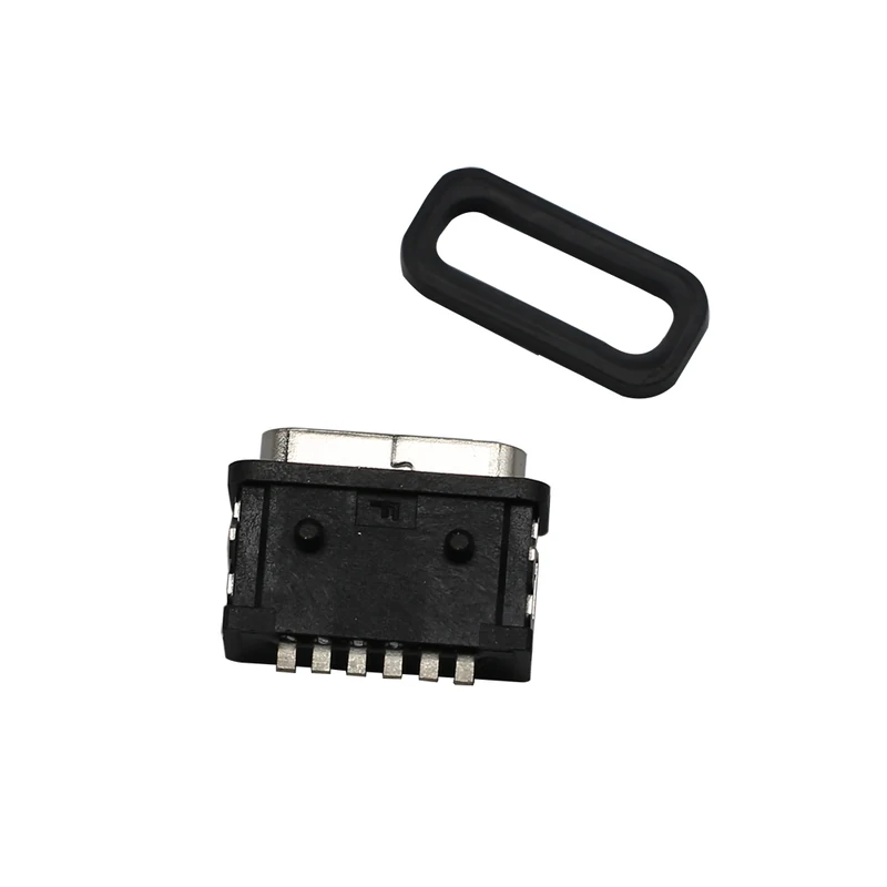 6pin USB TYPE-C WATERPROOF CONNECTOR Top-Mount CONN – GSC-TYP-0035