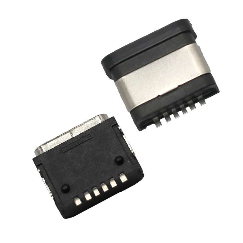 6pin USB TYPE-C WATERPROOF CONNECTOR Top-Mount CONN – GSC-TYP-0036