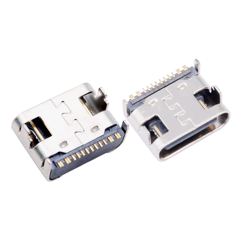 Single-row TYPE-C 16 PIN Top-Mount CONN Card Connector – GSC-TYP-0039