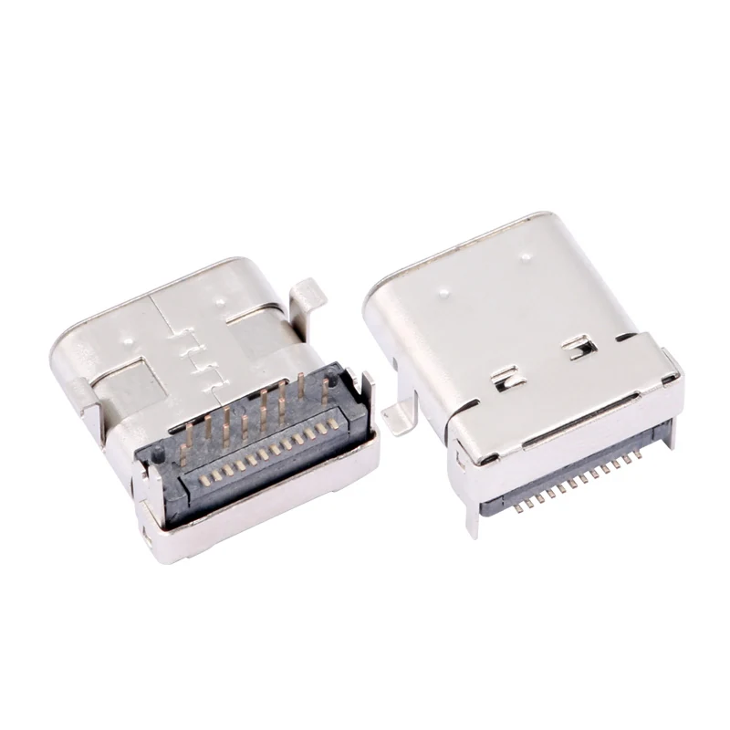 24pin TYPE-C TOP-MOUNT DOUBIE SHELL CUSHION HEIGHT SMT BEFORE CONNECTS – GSC-TYP-0040