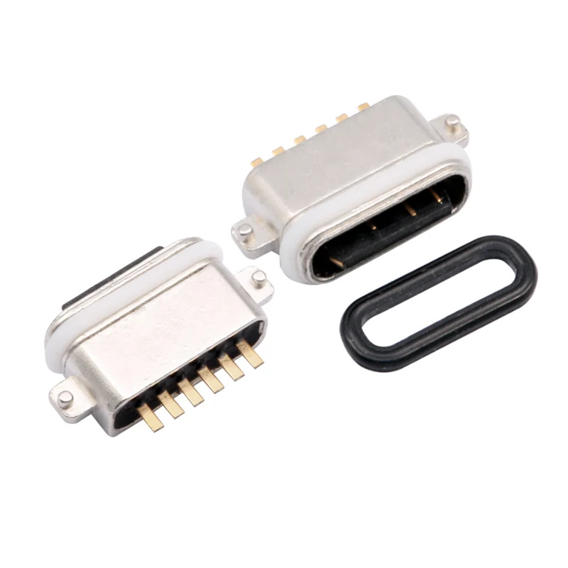USB2.0 6PIN WATERPROOF FEMALE CONNECTOR Mid-Mount CONN – GSC-TYP-0067
