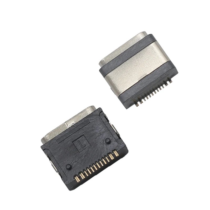 16pin Female USB TYPE-C WATERPROOF CONNECTOR Top-Mount CONN – GSC-TYP-0081