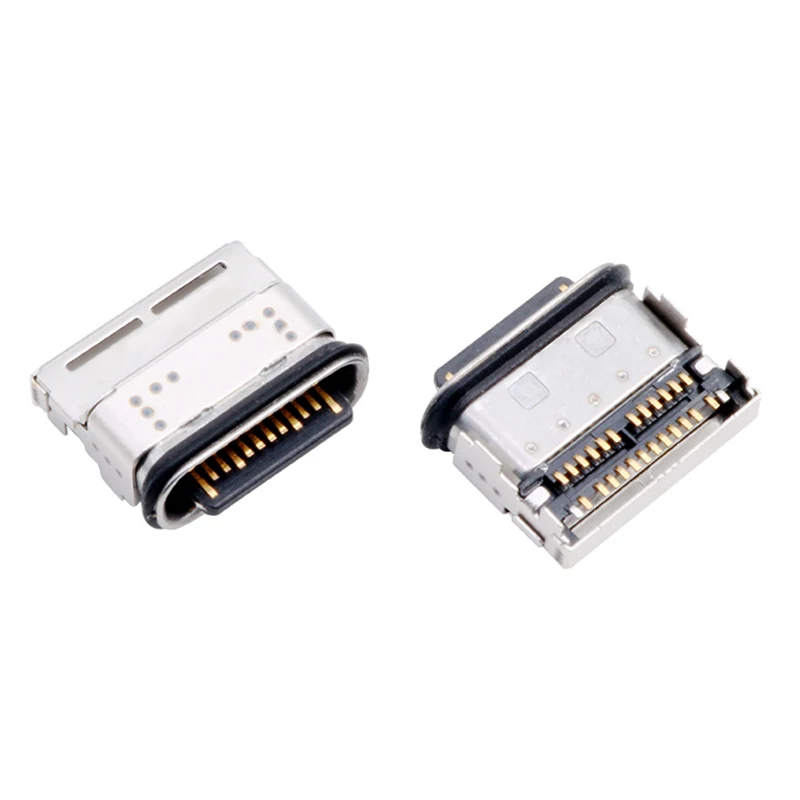 USB2.0 DOUBLE ROW 24PIN TYPE-C WATERPROOF FEMALE CONNECTOR SMT – GSC-TYP-0086