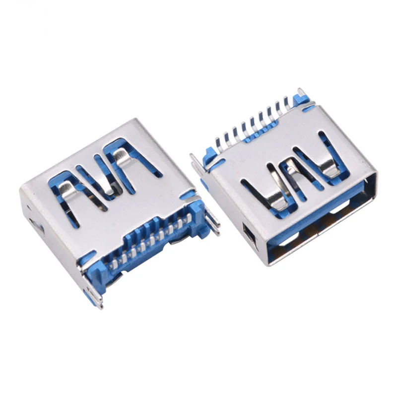 USB3.0AF VERTICAL SMT FEMALE CONNECTOR SMD – GSC-USA-0006
