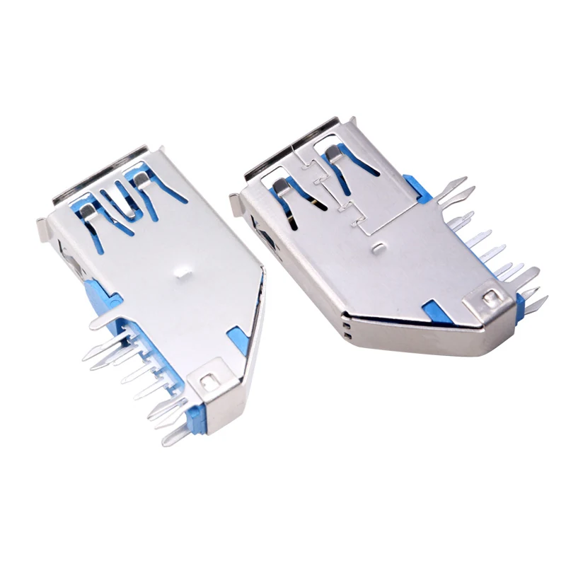 USB3.0 AF 90° FEMALE CONNECTOR SIDE MOUNT CONN SMD – GSC-USA-0009