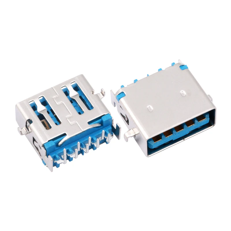 USB A 3.0 DIP PIN FEMALE CONNECTOR NEGATIVE DIRECTION Mid-Mount CONN – GSC-USA-0017