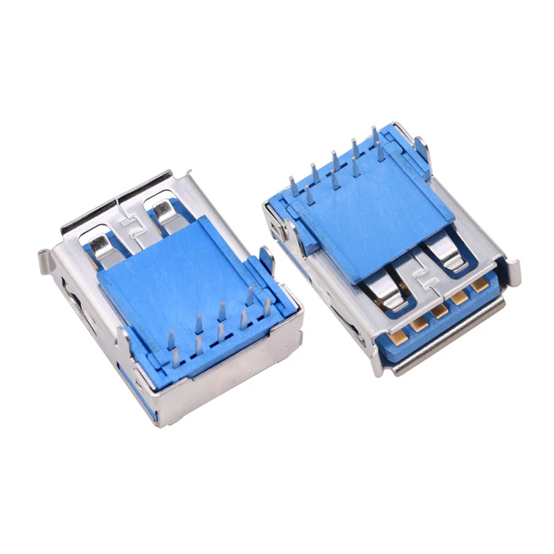 USB A 3.1 gen2 10Gbps female connector bending the edge smt – GSC-USA-0020