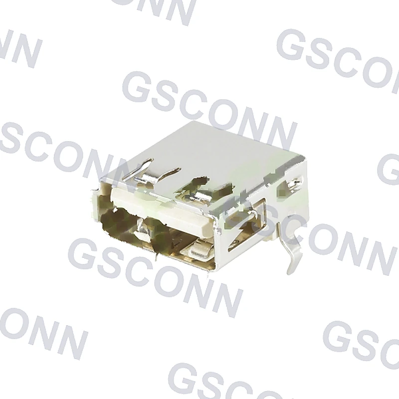 USB Socket Rolled-Edge USB Female Connector Front-Insert Rear-Adhesive USB Interface – GSC-USA-0029